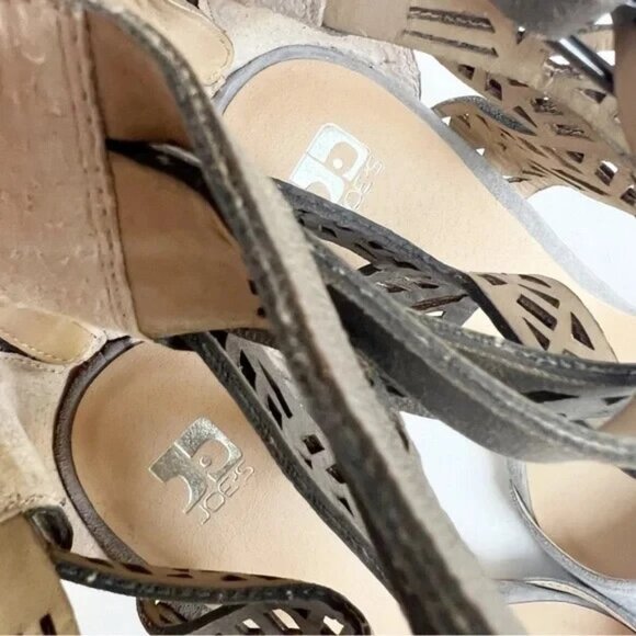 JOE'S JEANS Gray Suede Leather Pointed Toe D’Orsay Stiletto Heel - Picture 6 of 7